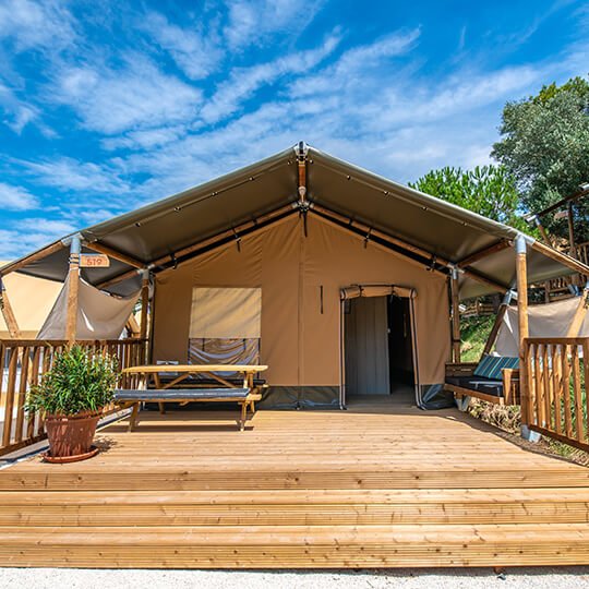 Safaritent luxe kamperen