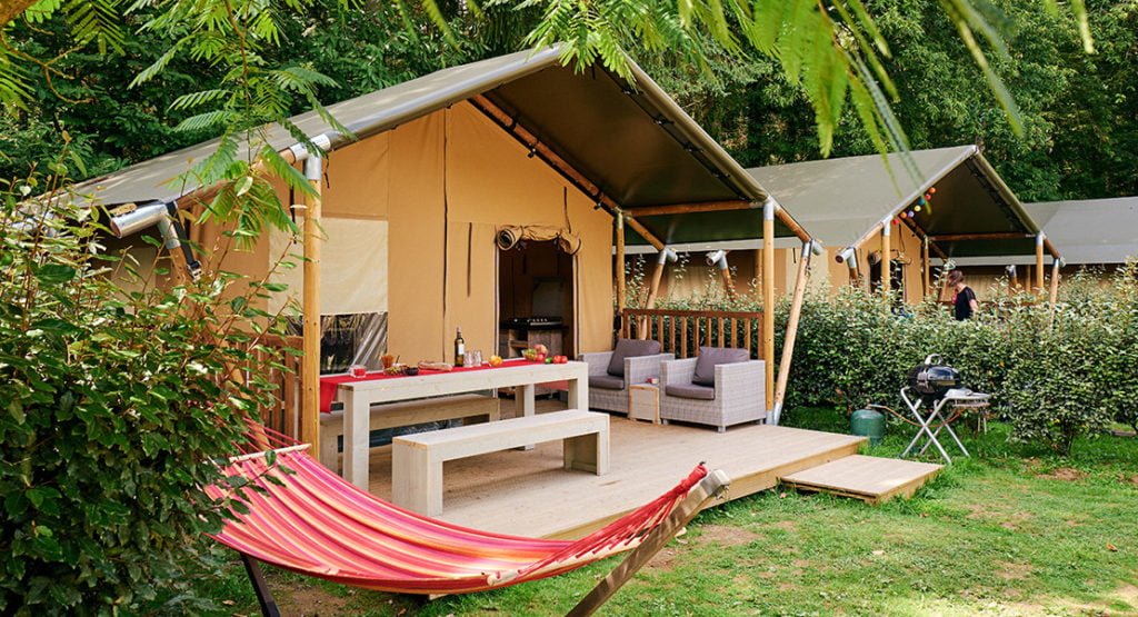 glamping tent kopen met sanitair