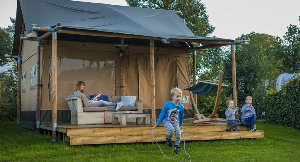 lodge tent luxe kamperen