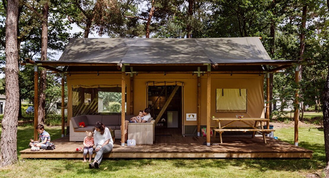 lodge tent luxe kamperen