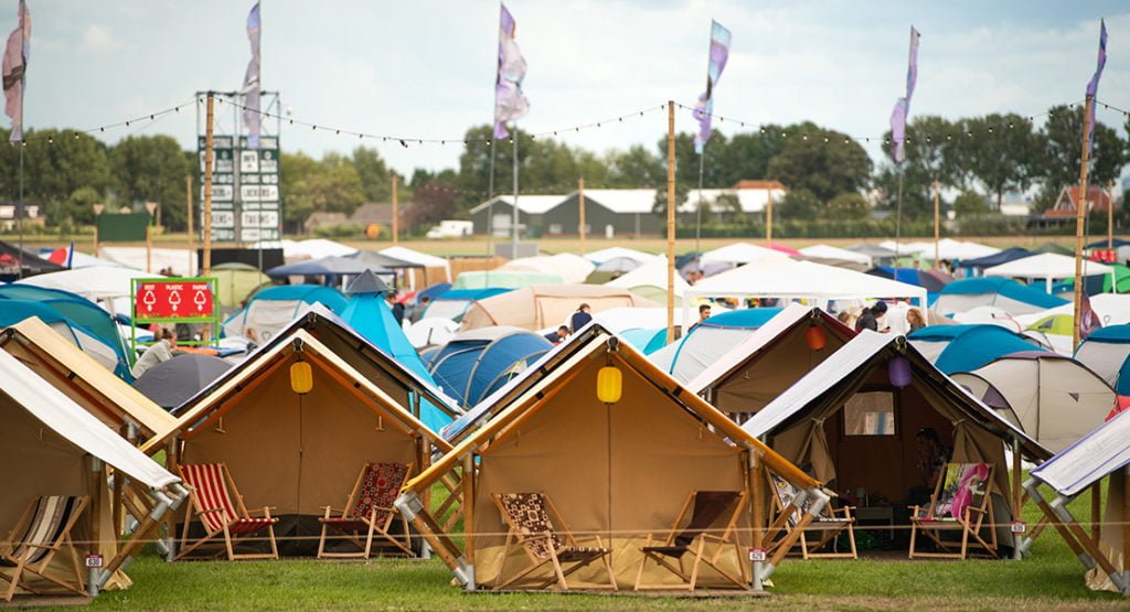 luxe glamping tenten festival