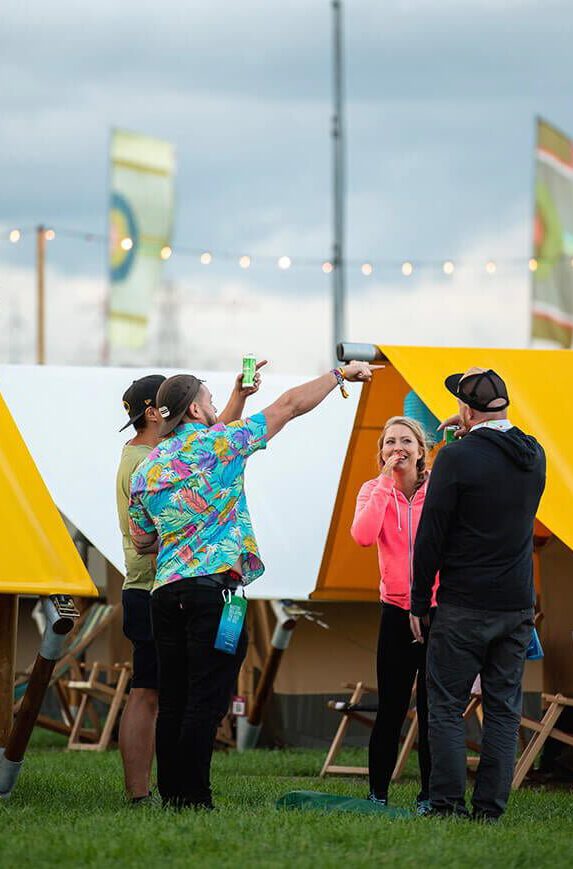 glamping tent festival