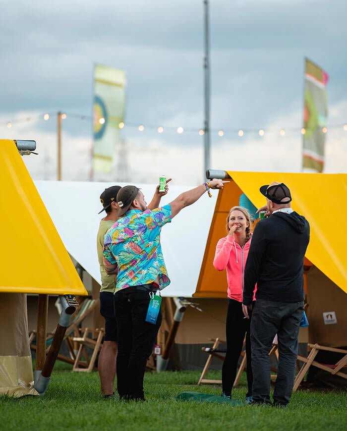 glamping tent festival