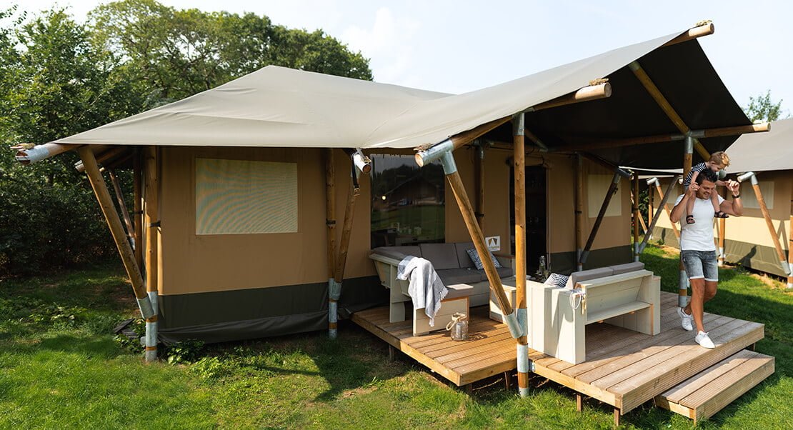 Lodgetent kopen met sanitair